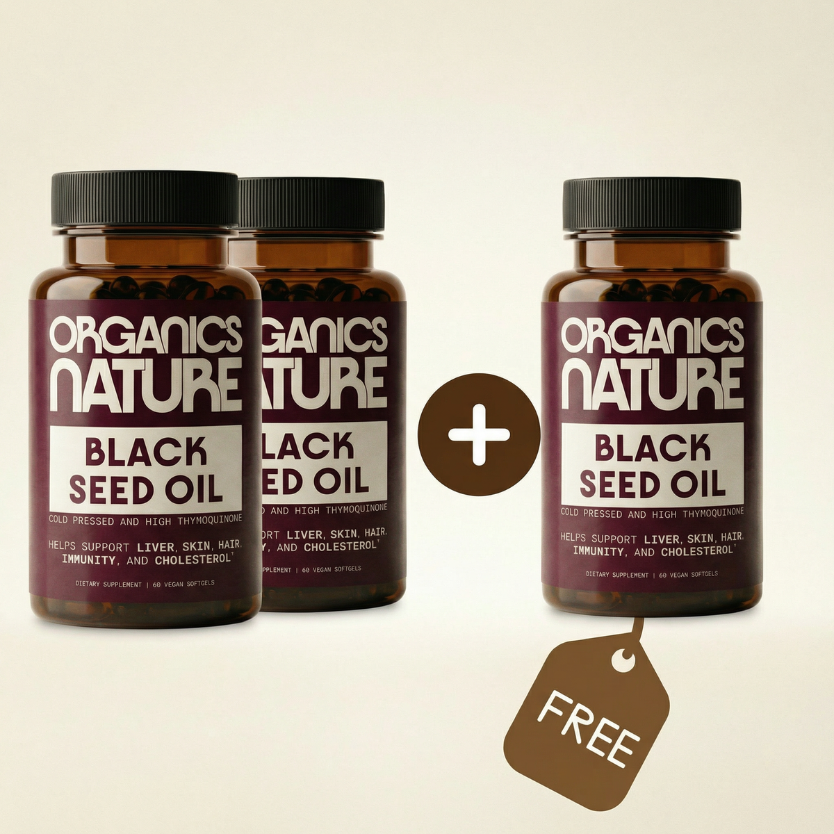 Cold Pressed Black Seed Oil - 3 Bottles
