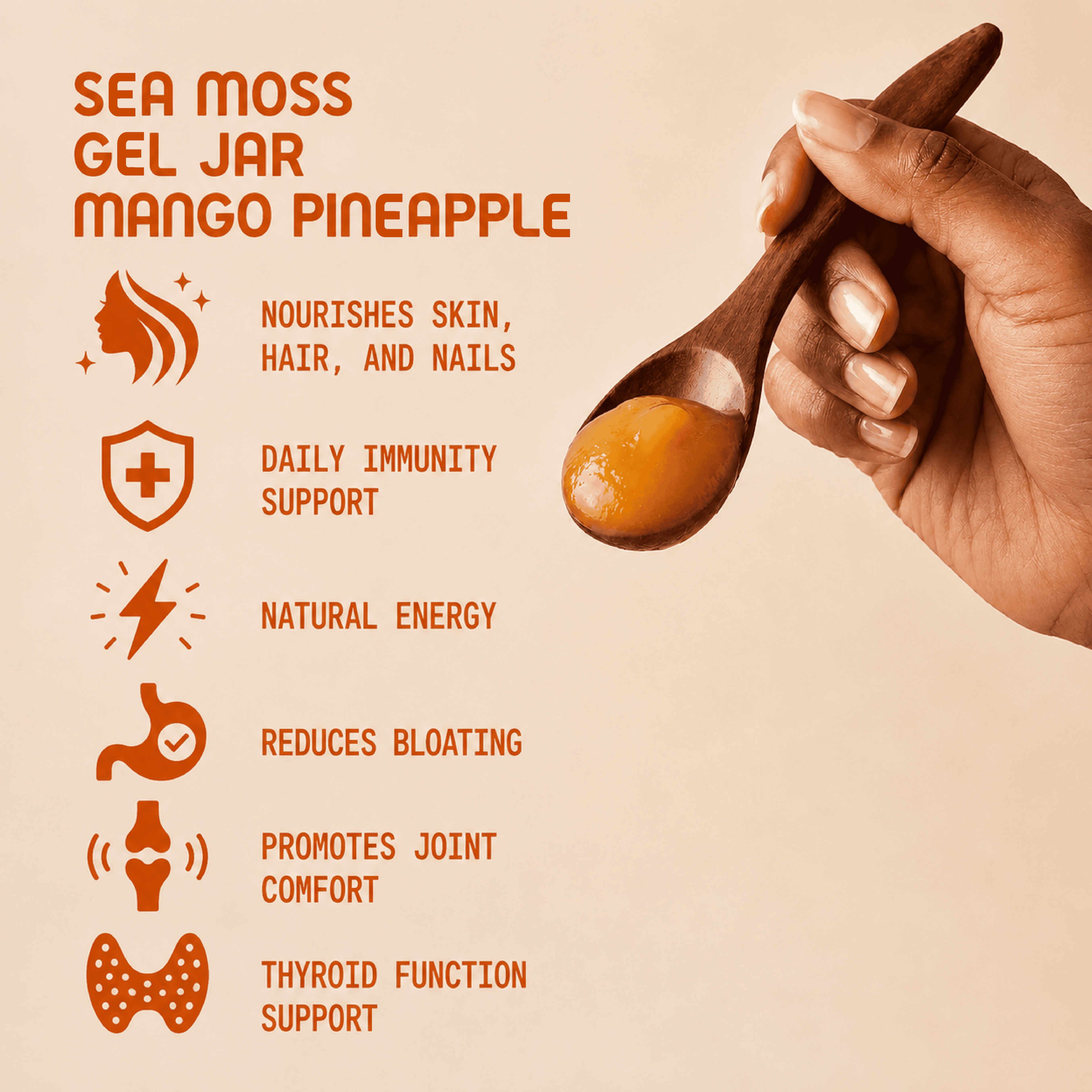 Sea Moss Gel Jar - Mango Pineapple