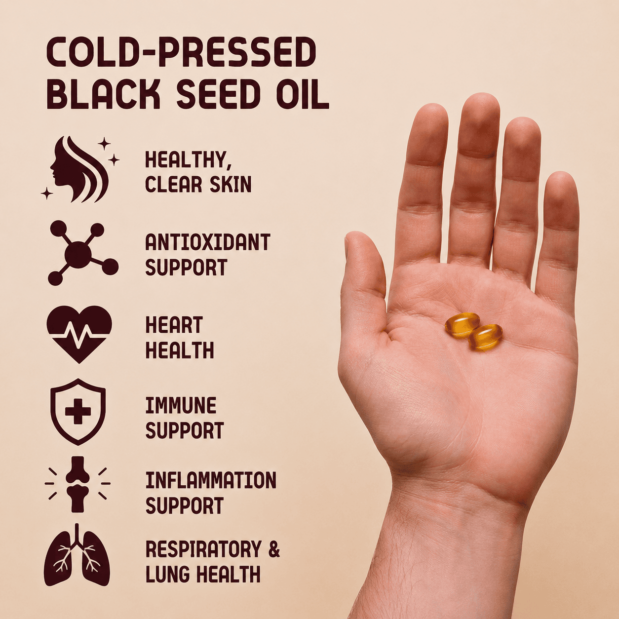 Black Seed Oil Capsules Cold Pressed